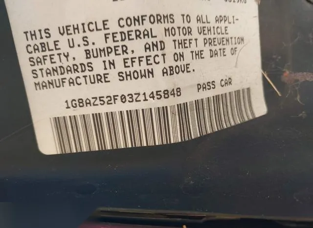 1G8AZ52F03Z145848 2003 2003 Saturn Ion- 2 9