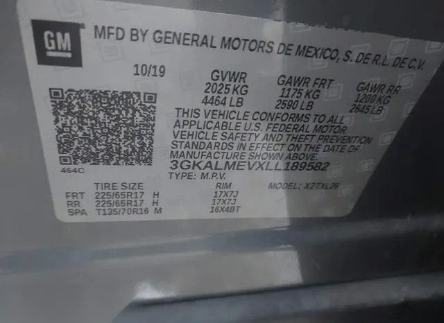 3GKALMEVXLL189582 2020 2020 GMC Terrain- Fwd Sle 9