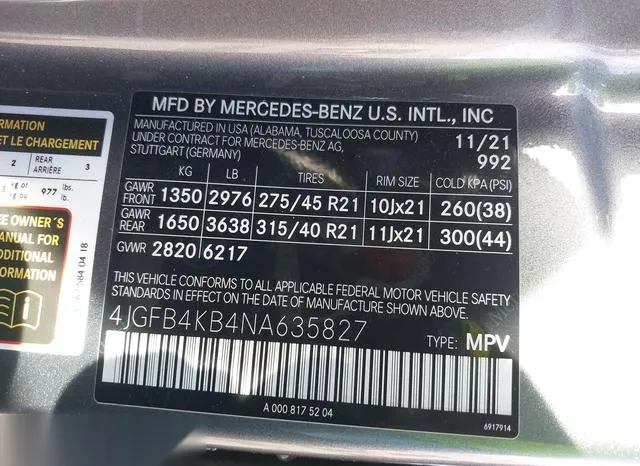 4JGFB4KB4NA635827 2022 2022 Mercedes-Benz GLE 350- 4Matic 9