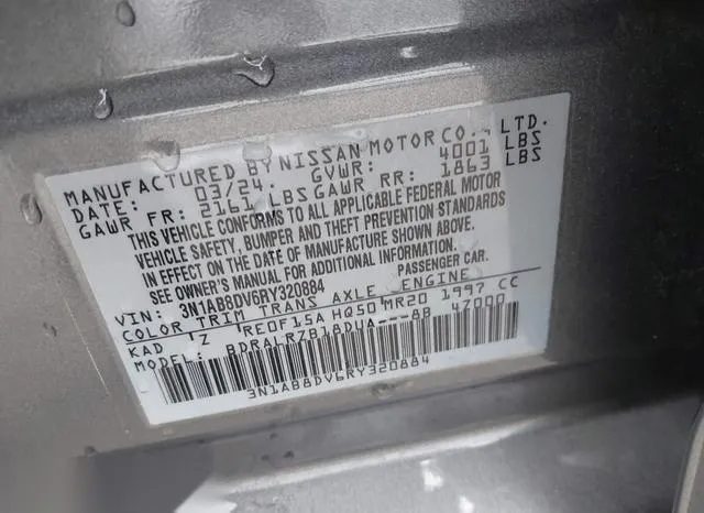 3N1AB8DV6RY320884 2024 2024 Nissan Sentra- Sr Xtronic Cvt 9