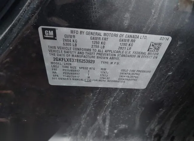 2GKFLXE37E6253929 2014 2014 GMC Terrain- Slt-1 9