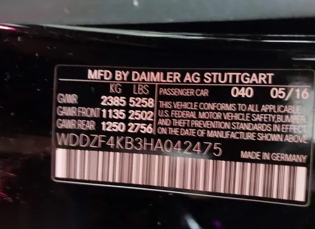 WDDZF4KB3HA042475 2017 2017 Mercedes-Benz E 300- 4Matic 9