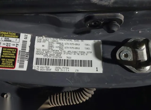 5TFDY5F11KX827264 2019 2019 Toyota Tundra- Sr5 5-7L V8 9