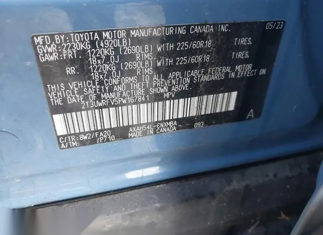 2T3UWRFV5PW167841 2023 2023 Toyota RAV4- Hybrid Woodland Ed 9