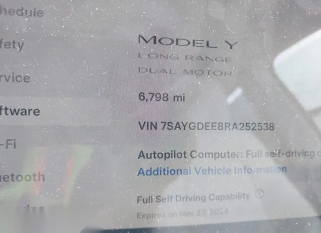 7SAYGDEE8RA252538 2024 2024 Tesla Model Y- Long Range Dual 7