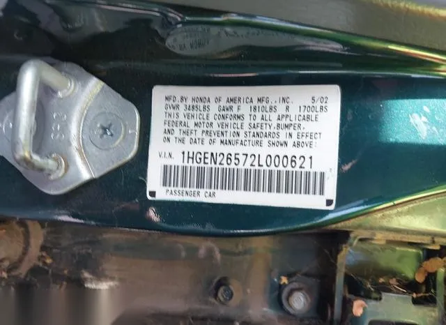 1HGEN26572L000621 2002 2002 Honda Civic- GX 9