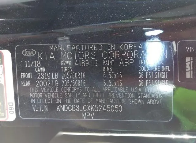 KNDCB3LCXK5245053 2019 2019 KIA Niro- LX 9