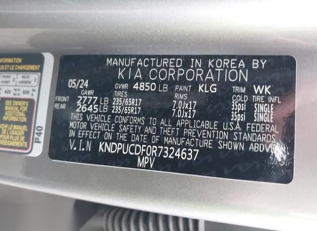 KNDPUCDF0R7324637 2024 2024 KIA Sportage- LX 9