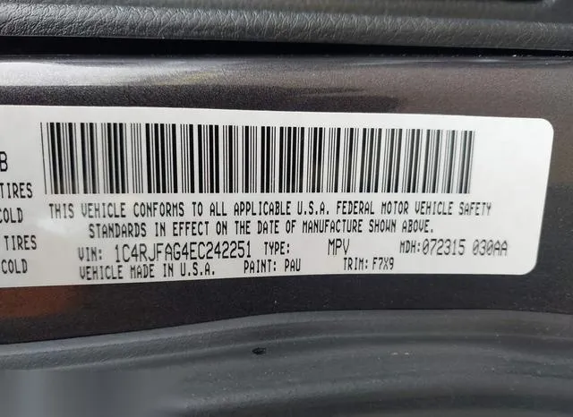 1C4RJFAG4EC242251 2014 2014 Jeep Grand Cherokee- Laredo 9