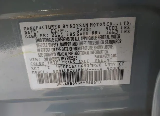 3N1AB8DV1RY282593 2024 2024 Nissan Sentra- Sr Xtronic Cvt 9