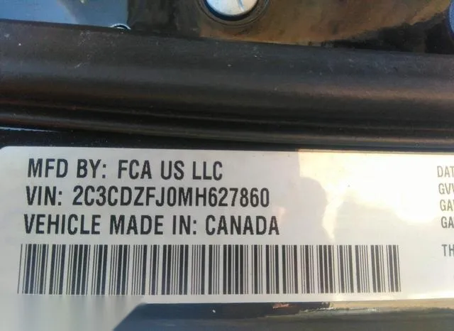 2C3CDZFJ0MH627860 2021 2021 Dodge Challenger- R/T Scat Pack 9