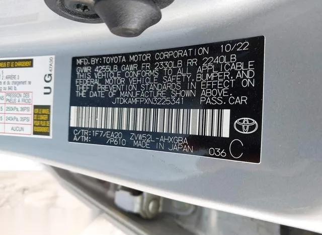 JTDKAMFPXN3225341 2022 2022 Toyota Prius- Prime Limited 9