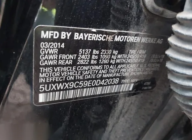 5UXWX9C59E0D42038 2014 2014 BMW X3- Xdrive28I 9