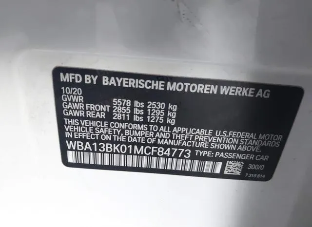 WBA13BK01MCF84773 2021 2021 BMW M550I- Xdrive 9