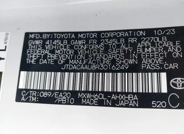 JTDACAAU8R3016249 2024 2024 Toyota Prius- Limited 9