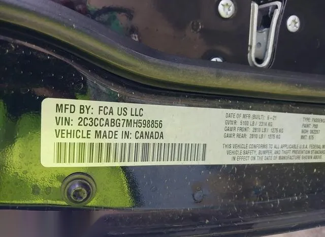 2C3CCABG7MH598856 2021 2021 Chrysler 300- 300S 9