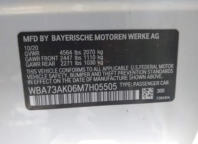 WBA73AK06M7H05505 2021 2021 BMW 228i Gran Coupe- Xdrive 9