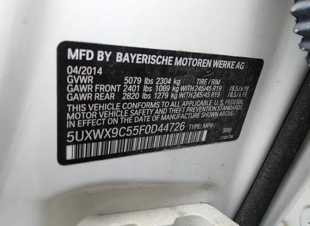 5UXWX9C55F0D44726 2015 2015 BMW X3- Xdrive28I 9