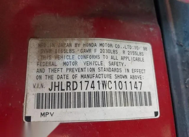 JHLRD1741WC101147 1998 1998 Honda CR-V- LX 9