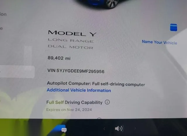 5YJYGDEE9MF295956 2021 2021 Tesla Model Y- Long Range Dual 9