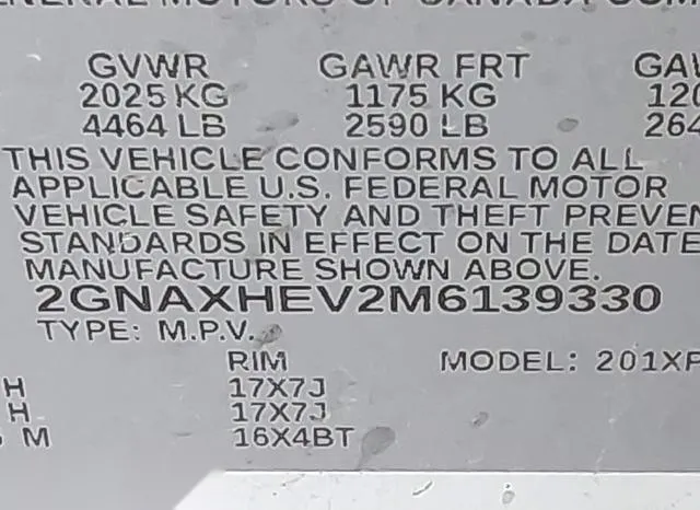 2GNAXHEV2M6139330 2021 2021 Chevrolet Equinox- Fwd Ls 9