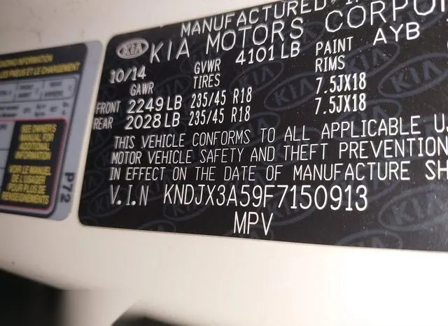 KNDJX3A59F7150913 2015 2015 KIA Soul-  9