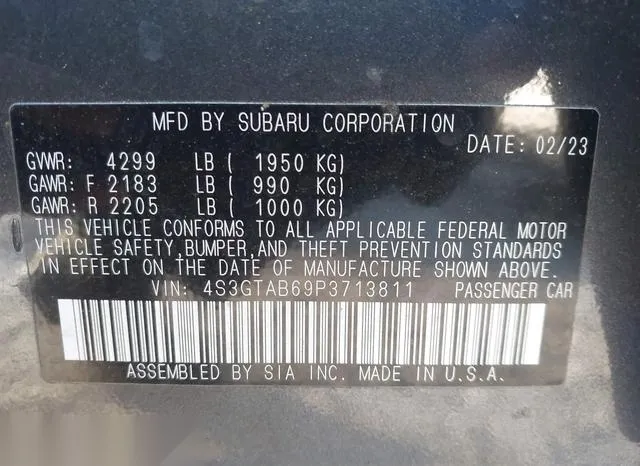 4S3GTAB69P3713811 2023 2023 Subaru Impreza- Base 5-Door 9