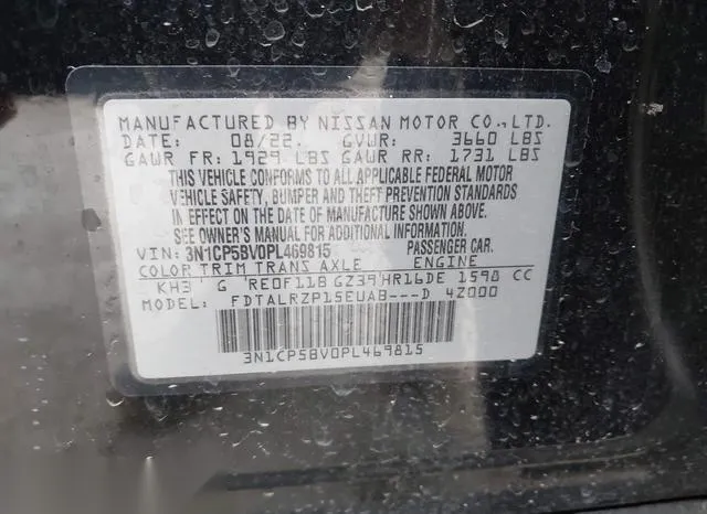 3N1CP5BV0PL469815 2023 2023 Nissan Kicks- S Xtronic Cvt 9