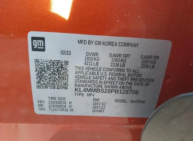 KL4MMBS28PB128706 2023 2023 Buick Encore- GX Preferred Fwd 9