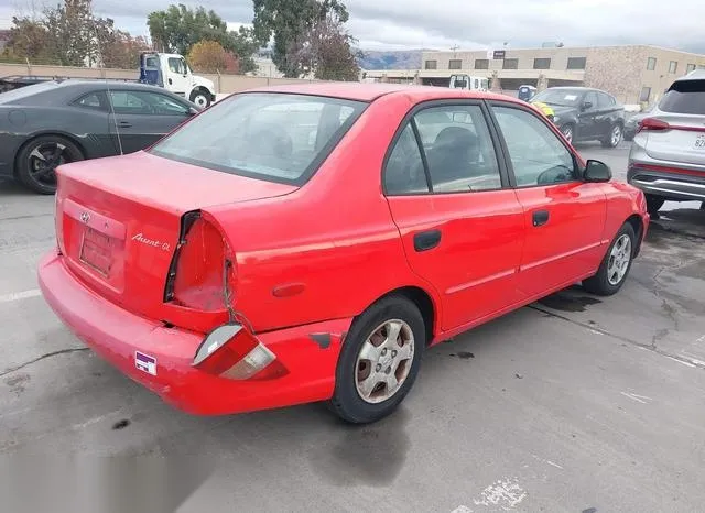 KMHCG45C52U308680 2002 2002 Hyundai Accent- GL 4