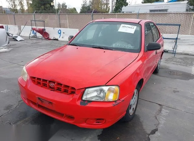 KMHCG45C52U308680 2002 2002 Hyundai Accent- GL 6