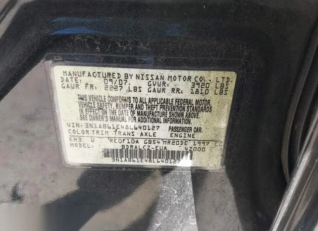 3N1AB61E48L640127 2008 2008 Nissan Sentra- 2-0 9