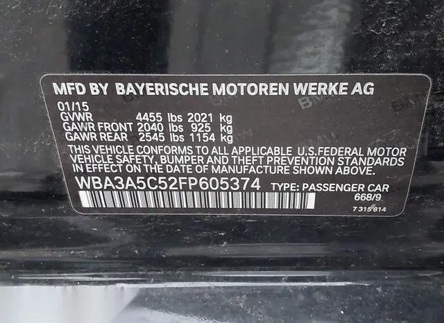 WBA3A5C52FP605374 2015 2015 BMW 3 Series- 328I 9