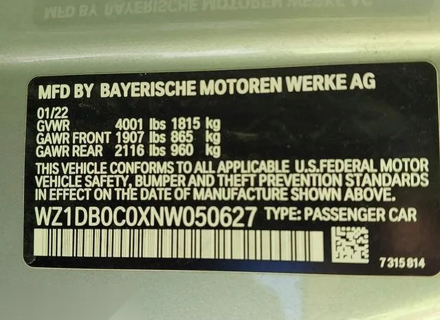 WZ1DB0C0XNW050627 2022 2022 Toyota Gr Supra- 3-0 Premium 9