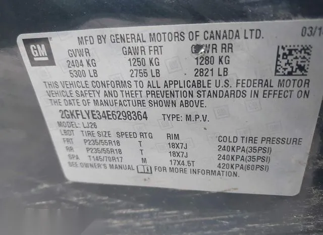 2GKFLYE34E6298364 2014 2014 GMC Terrain- Slt-2 9