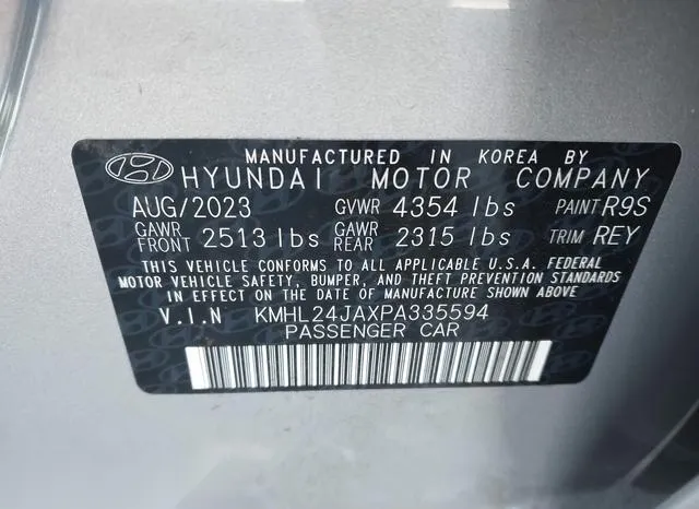 KMHL24JAXPA335594 2023 2023 Hyundai Sonata- SE 9