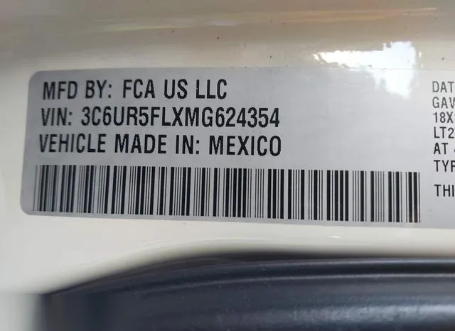 3C6UR5FLXMG624354 2021 2021 RAM 2500- Laramie  4X4 6-4 Box 9