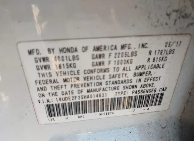 19UDE2F35HA014631 2017 2017 Acura ILX- Acurawatch Plus Package 9