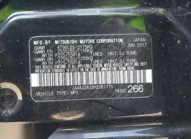 JA4AZ2A32HZ061771 2017 2017 Mitsubishi Outlander- ES 9