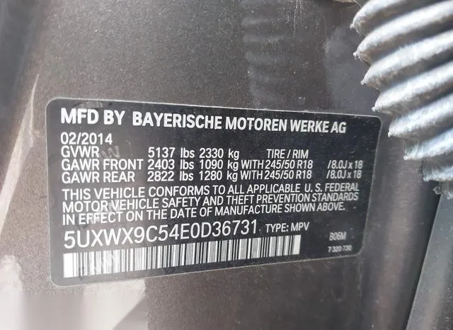 5UXWX9C54E0D36731 2014 2014 BMW X3- Xdrive28I 9