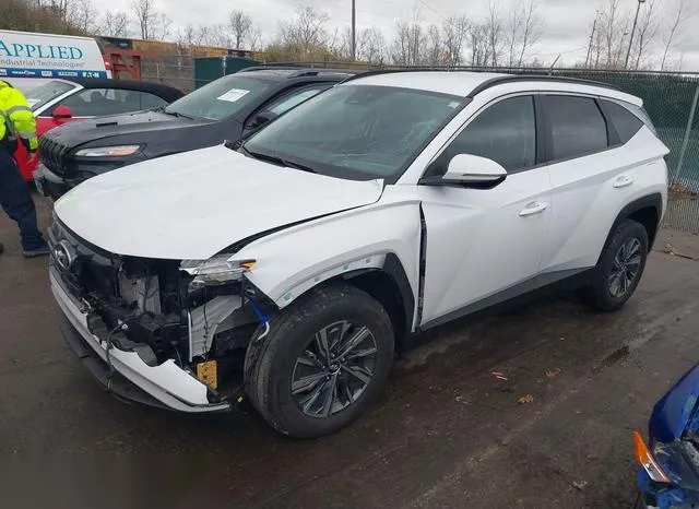 KM8JBCA17NU020135 2022 2022 Hyundai Tucson- Hybrid Blue 2