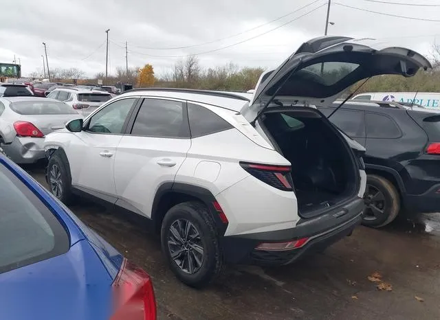 KM8JBCA17NU020135 2022 2022 Hyundai Tucson- Hybrid Blue 3