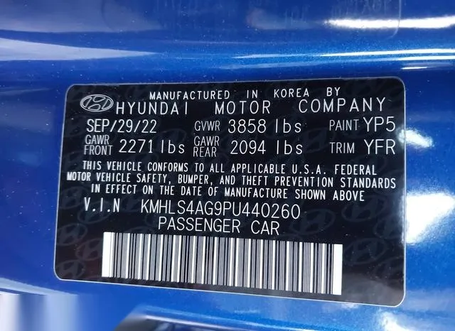 KMHLS4AG9PU440260 2023 2023 Hyundai Elantra- Sel 9