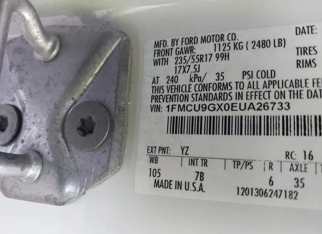 1FMCU9GX0EUA26733 2014 2014 Ford Escape- SE 9