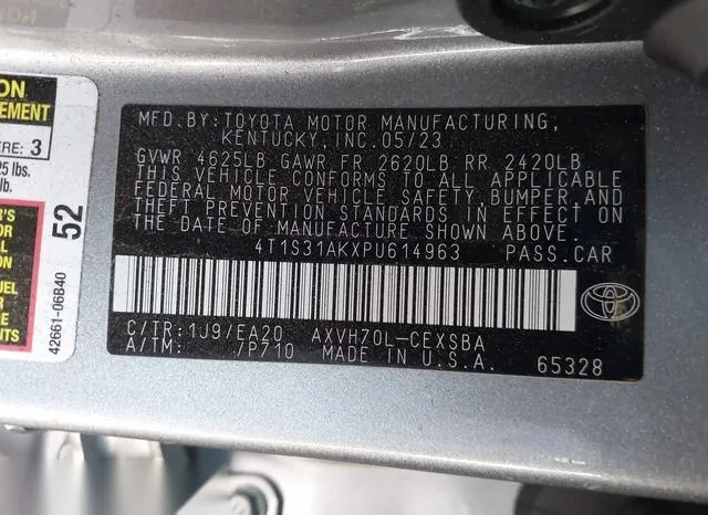 4T1S31AKXPU614963 2023 2023 Toyota Camry- Se Hybrid 9