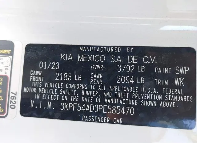 3KPF54AD3PE585470 2023 2023 KIA Forte- Gt-Line 9