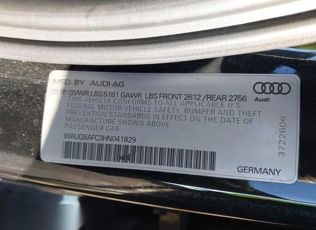 WAUG8AFC3HN041829 2017 2017 Audi A6- 2-0T Premium 9