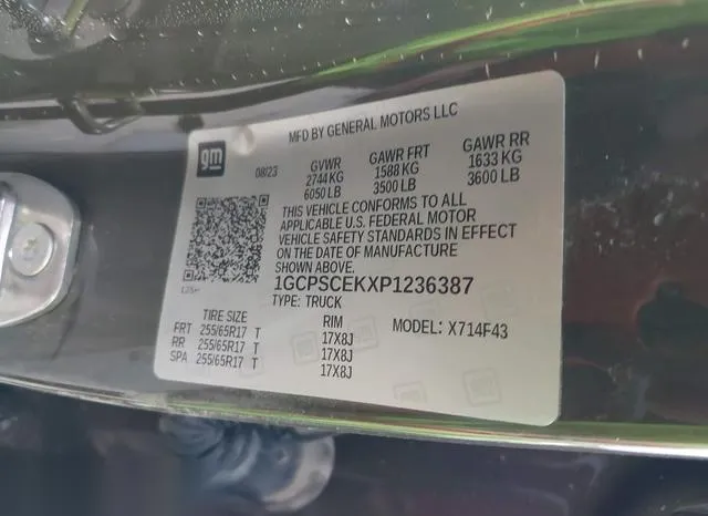 1GCPSCEKXP1236387 2023 2023 Chevrolet Colorado- 2Wd  Short 9