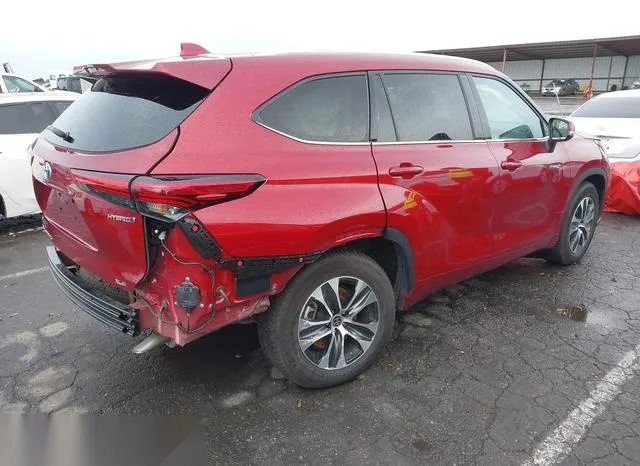 5TDHARAH0MS509534 2021 2021 Toyota Highlander- Hybrid Xle 4