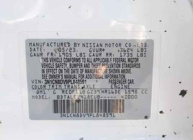 3N1CN8DV9PL848591 2023 2023 Nissan Versa- 1-6 S Xtronic Cvt 9